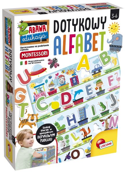 Kniha Montessori Plus Dotykowy Alfabet 
