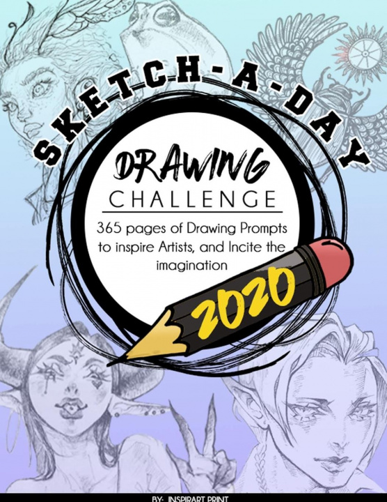 Книга Sketch-A-Day Drawing Challenge 2020 