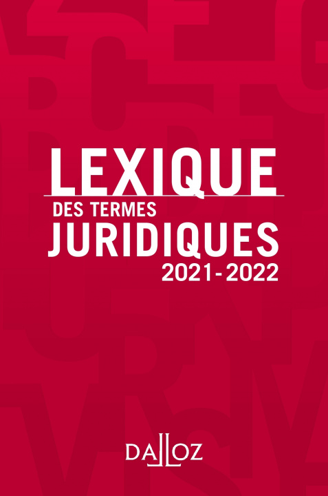 Kniha Lexique des termes juridiques 2021-2022 29ed 