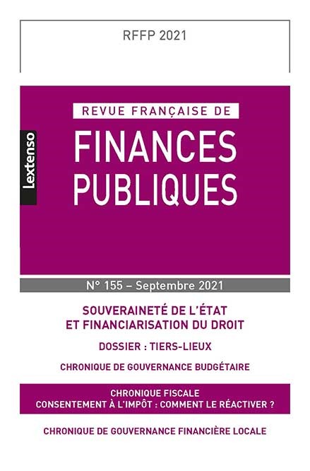 Könyv Revue Française de Finances Publiques N°155-Septembre 2021 collegium