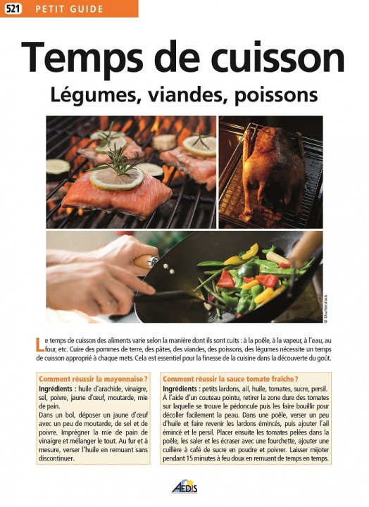 Boek TEMPS DE CUISSON collegium