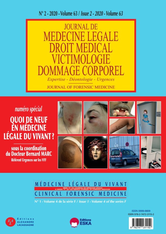 Kniha QUOI DE NEUF EN MEDECINE LEGALE DU VIVANT ? N°SPECIAL REVUE JML 2020 N°2 CHRISTIAN BYK & ALL