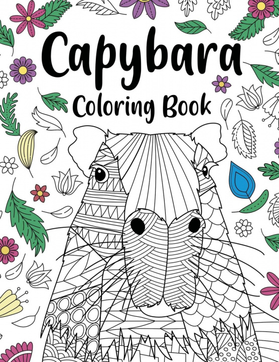 Livre Capybara Adult Coloring Book 