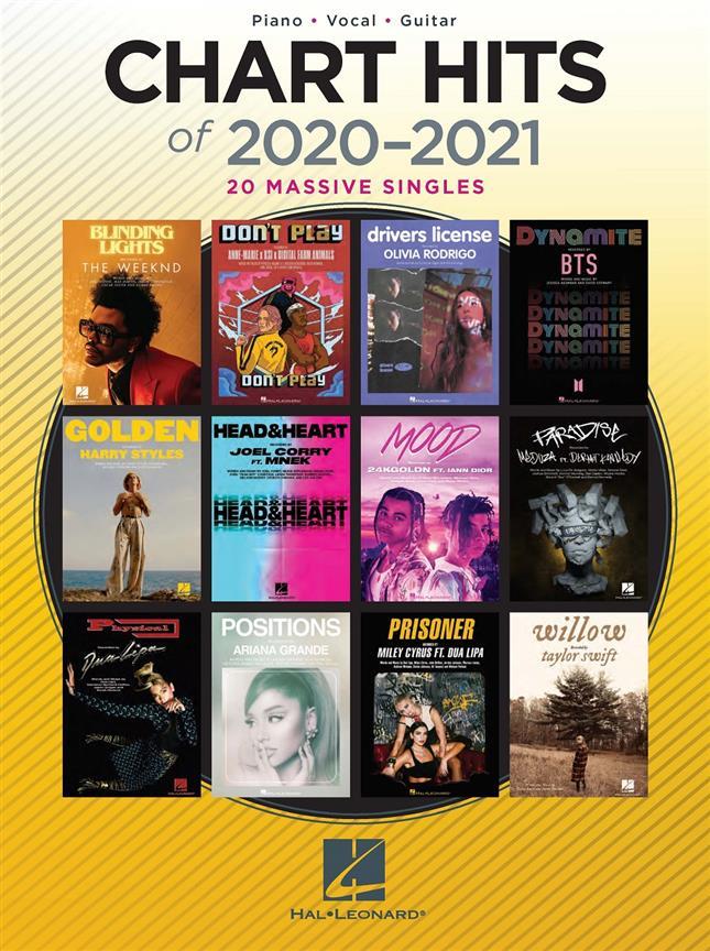 Kniha CHART HITS OF 2020-2021 PVG collegium