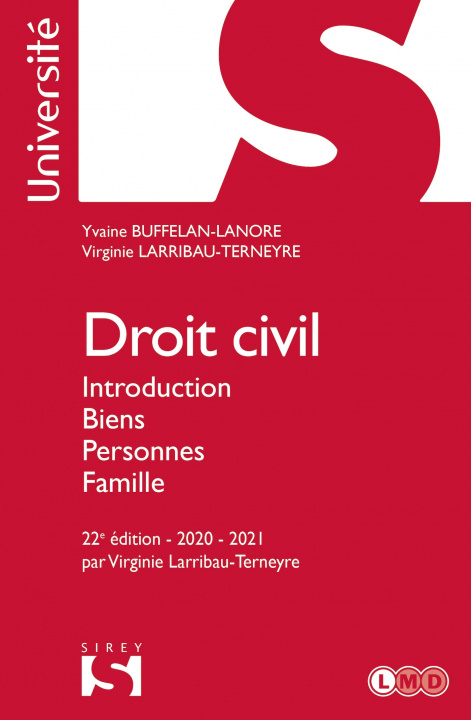Carte Droit civil. Introduction Biens Personnes Famille. 22e éd. Yvaine Buffelan-Lanore