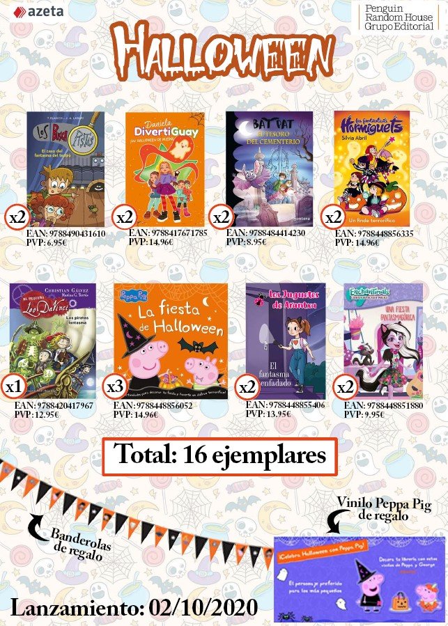Livro LOTE HALLOWEEN PEPA PIG 2020 RANDON 