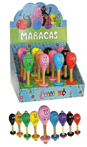Joc / Jucărie 1 ks - MARACAS DE LOS BARBAPAPA 
