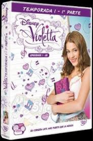 Knjiga VIOLETTA 1ª TEMPORADA PARTE I 4 DVD 