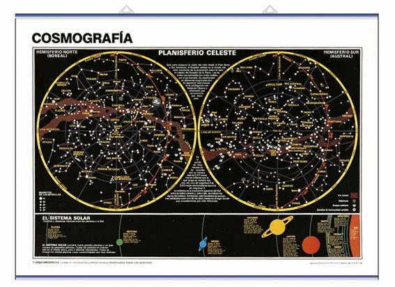 Книга CosmografÆa, planisferio celeste / ùrbitas y eclipses Edigol Ediciones