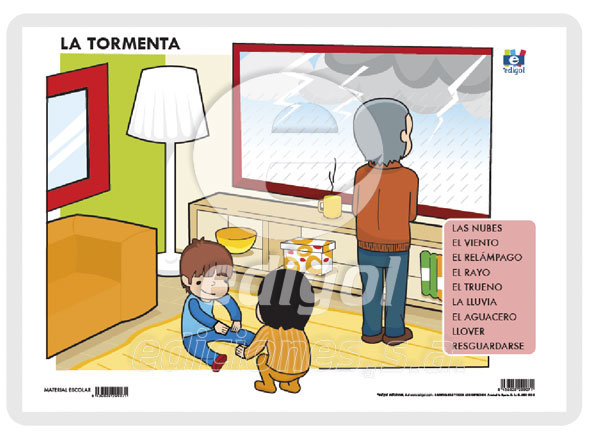 Knjiga LAMINA A3 INFANTIL LA TORMENTA (42X29) 
