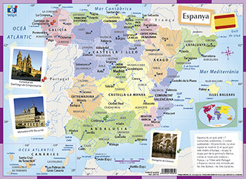 Kniha LAMINA A3 PRIMARIA ESPANYA POLITIC (42X29) CARTOGRAFIA EDIGOL