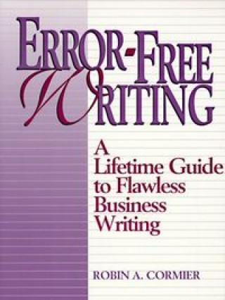 Book ERROR FREE WRITING CORMIER