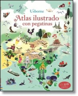 Book Atlas ilustrado con pegatinas 