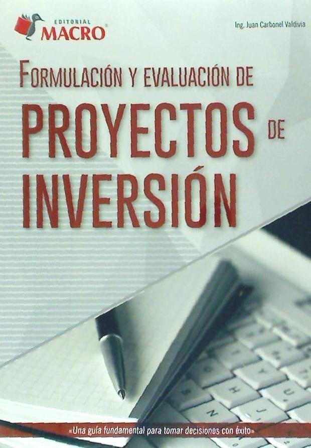 Könyv Formulación y Evaluación de Proyectos de Inversión Carbonel