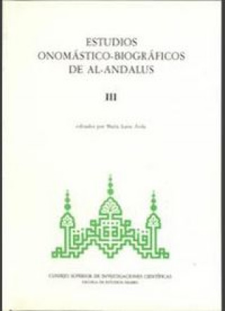 Kniha Estudios onomástico-biográficos de Al-Andalus. Vol. III AVILA