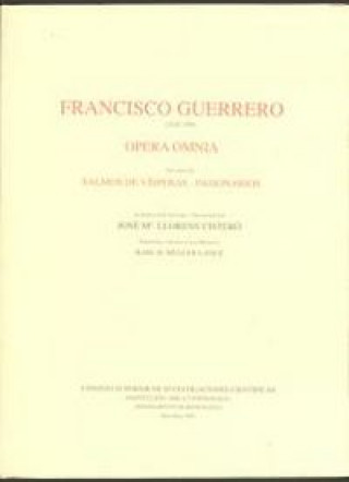 Carte Opera omnia. Tomo XI. Salmos de vísperas. Pasionarios Guerrero