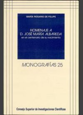 Книга Homenaje a D. José María Albareda en el centenario de su nacimiento FELIPE ANTON