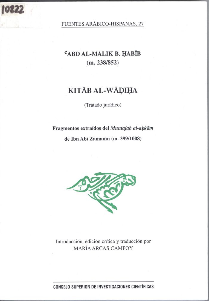 Kniha Kitab al-Wadiha (Tratado jurídico) Ibn Habib