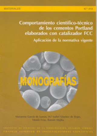 Kniha Comportamiento científico-técnico de los cementos Portland elaborados con catalizador FCC García de Lomas Gómez