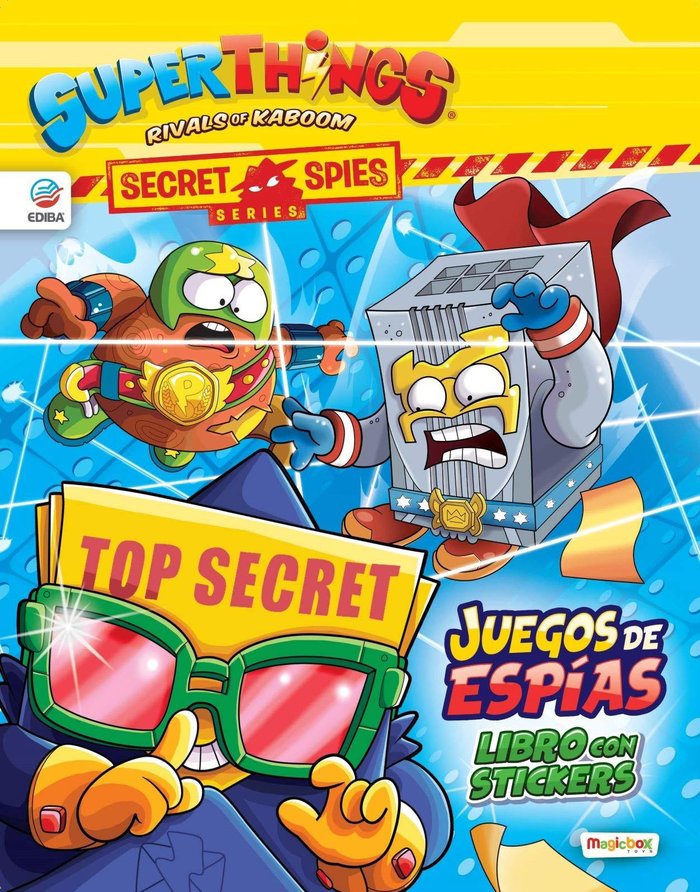 Carte Libro de Stickers Superzings Secret Spies Series - España 