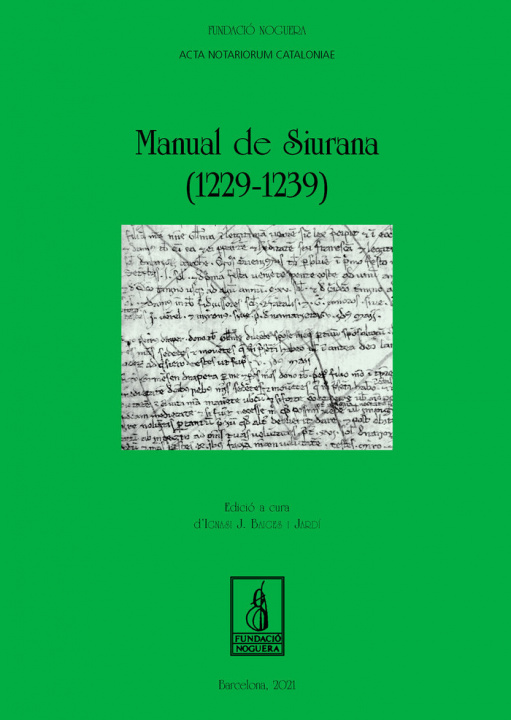Kniha Manual de Siurana (1229-1239) BAIGES JARDI