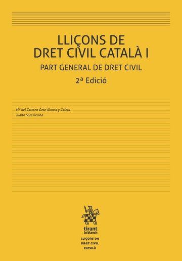 Carte LLiçons de dret civil catalá I 2ª edición Gete-Alonso y Calera