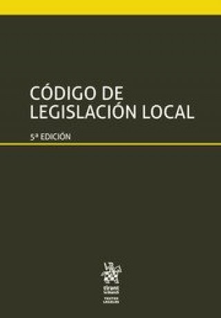 Carte Código de legislación local 5ª Edición Llavador Cisternes