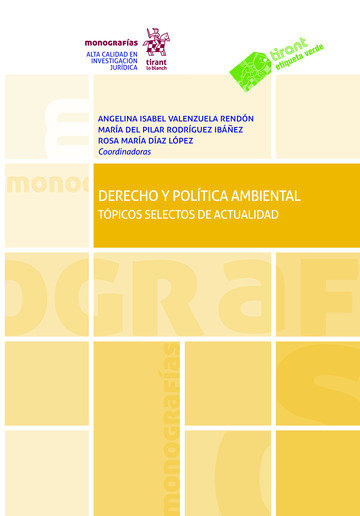 Kniha Derecho y política ambiental Valenzuela Rendón