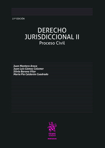 Kniha Derecho jurisdiccional II Montero Aroca