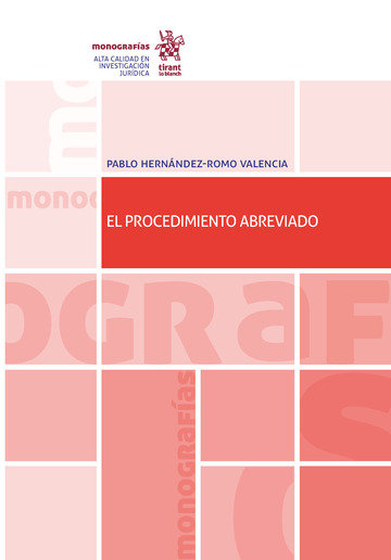 Könyv El procedimiento abreviado Hernández-Romo Valevcia