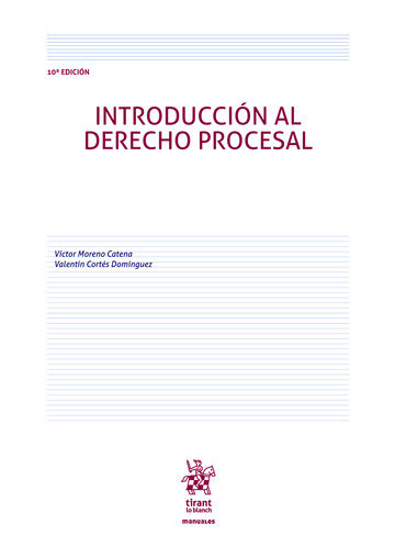 Kniha Introducción al derecho procesal, 10 edición Moreno Catena