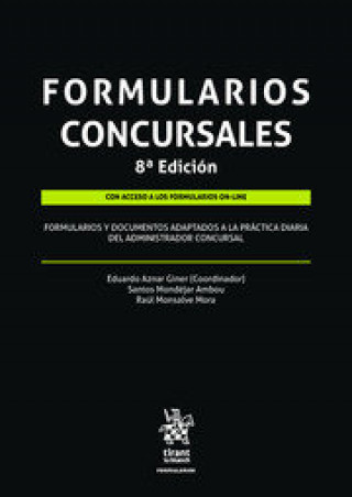 Книга Formularios Concursales 8ª Edición 2020 Aznar Giner
