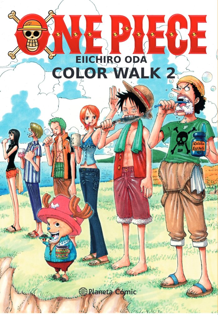 Книга ONE PIECE COLOR WALK Nº 02 ODA
