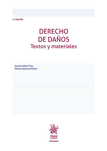 Kniha Derecho de daños. Textos y materiales 8ª Edición 2020 Roca Trías
