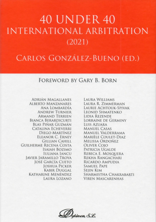 Kniha 40 under 40 International Arbitration 2021 GONZALEZ-BUENO