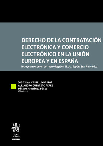 Carte DERECHO DE LA CONTRATACION ELECTRONICA Y COMERCIO ELECTRONICO EN CASTELLO PASTOR