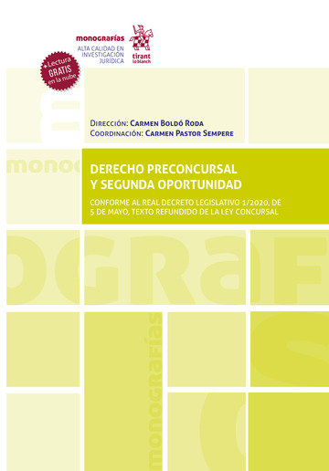 Kniha Derecho Preconcursal y Segunda Oportunidad BOLDO RODA