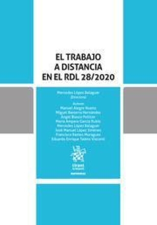 Könyv EL TRABAJO A DISTANCIA EN EL RDL 28;2020 LOPEZ BALAGUER