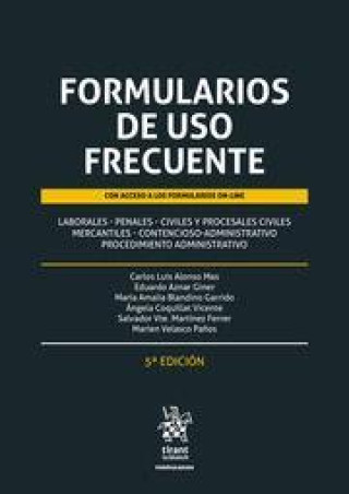 Könyv FORMULARIOS DE USO FRECUENTE 