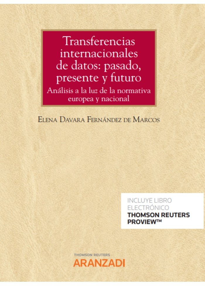 Книга Transferencias internacionales de datos: DAVARA FERNANDEZ