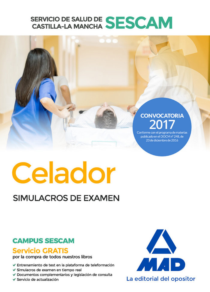 Kniha Celador del Servicio de Salud de Castilla-La Mancha (SESCAM). Simulacro de examen Gómez Martínez