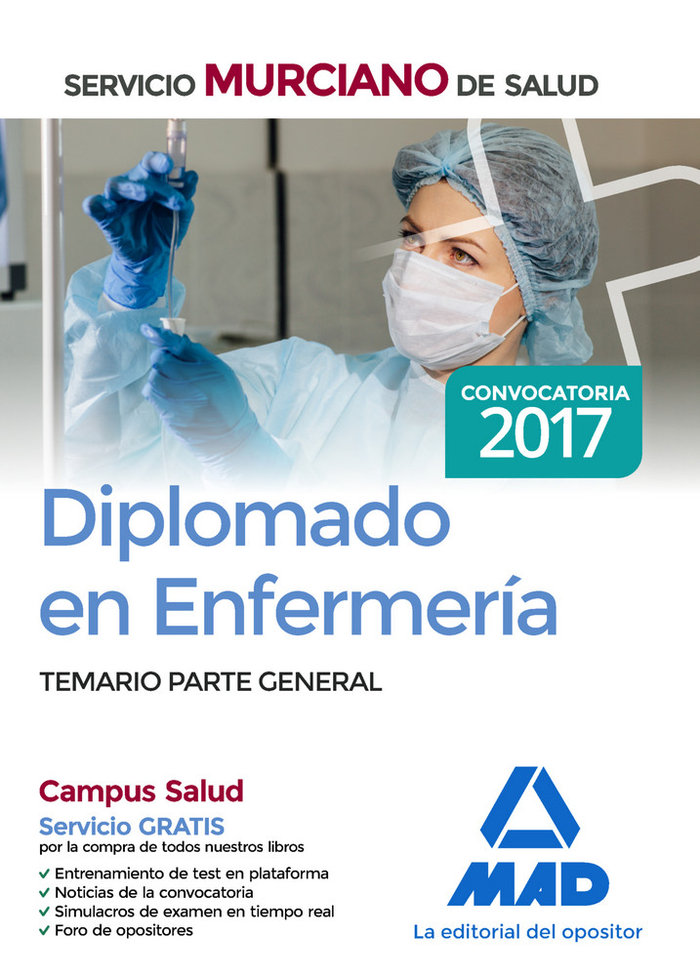 Livre Diplomado en Enfermería del Servicio Murciano de Salud. Temario parte general Editores