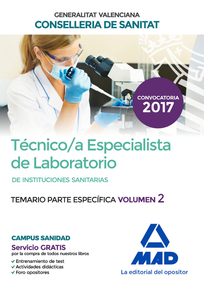 Kniha Técnico/a Especialista de Laboratorio de Instituciones Sanitarias de la Conselleria de Sanitat de la Silva García