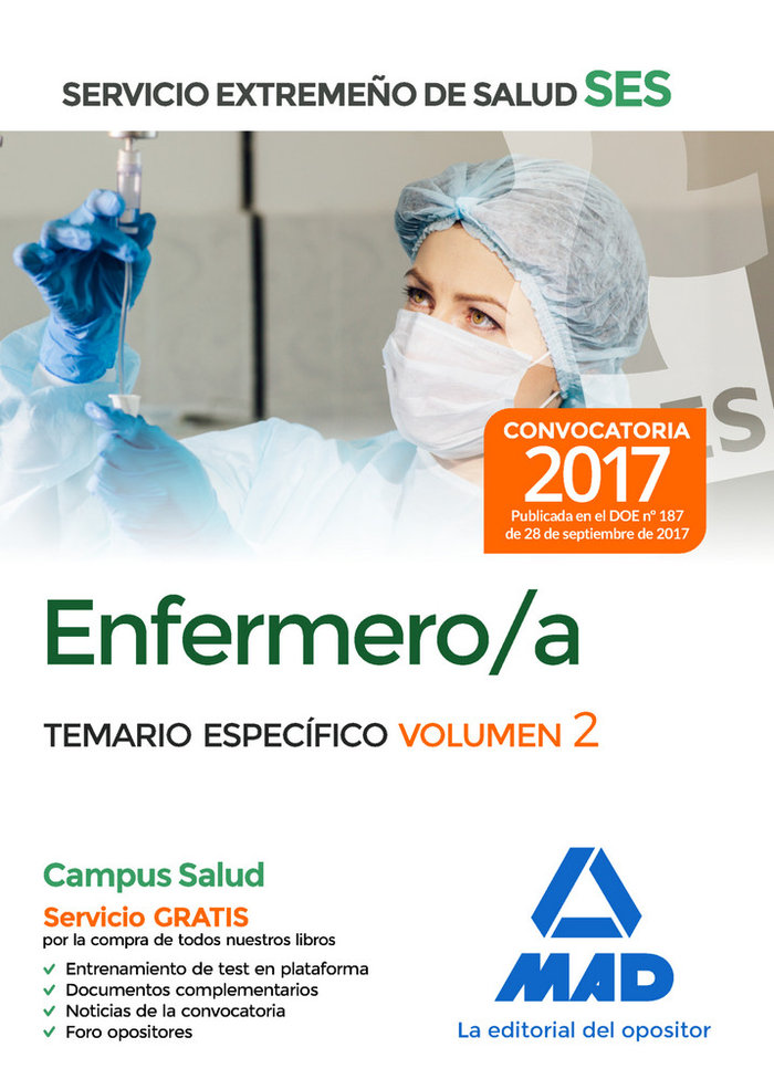 Kniha Enfermero/a del Servicio Extremeño de Salud (SES). Temario Específico volumen 2 Clavijo Gamero