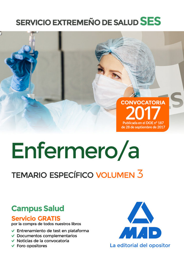 Книга Enfermero/a del Servicio Extremeño de Salud (SES). Temario Específico volumen 3 Editores