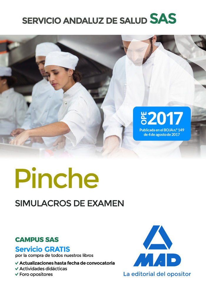 Kniha Pinche del Servicio Andaluz de Salud. Simulacros de examen González Rabanal