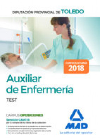Kniha Auxiliar de Enfermería de la Diputación Provincial de Toledo. Test Editores