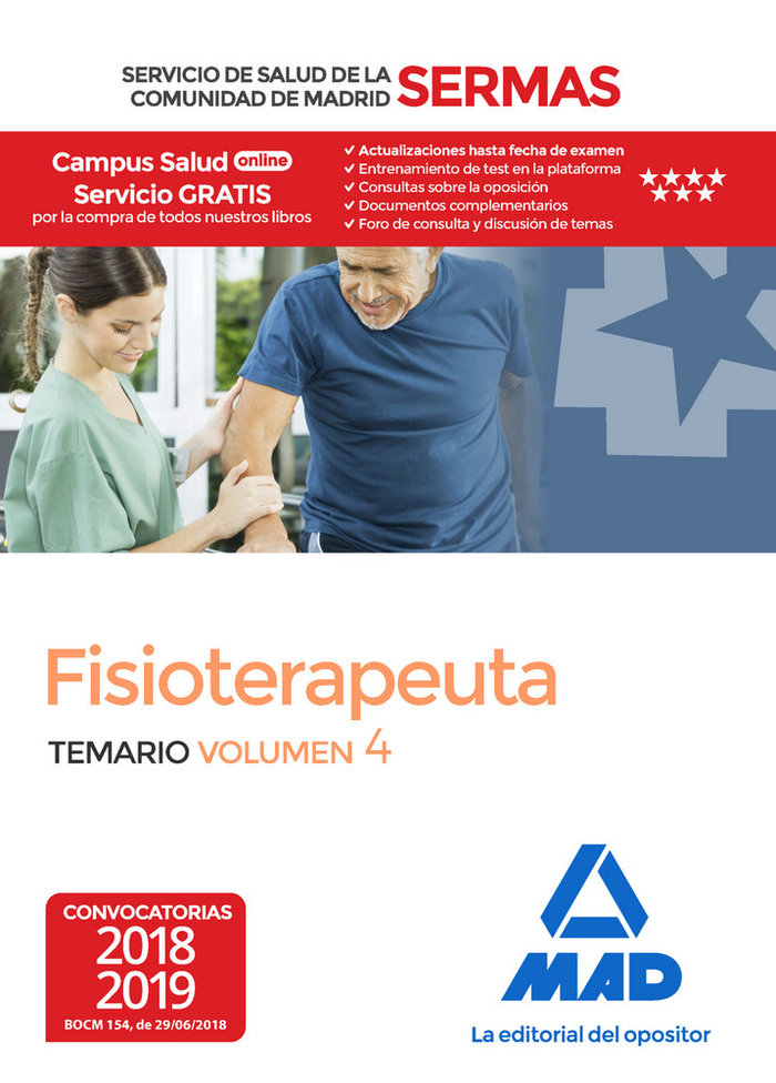 Kniha Fisioterapeuta del Servicio de Salud de la Comunidad de Madrid. Temario Volumen 4 Editores