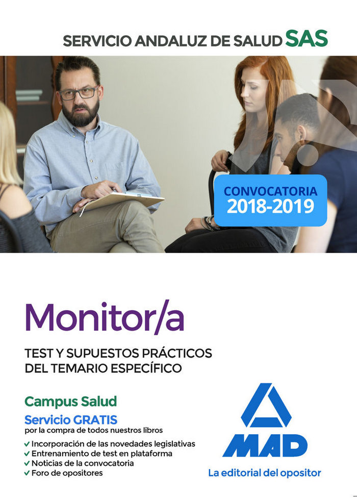 Buch Monitor/a del Servicio Andaluz de Salud. Test y supuestos prácticos del temario específico 7