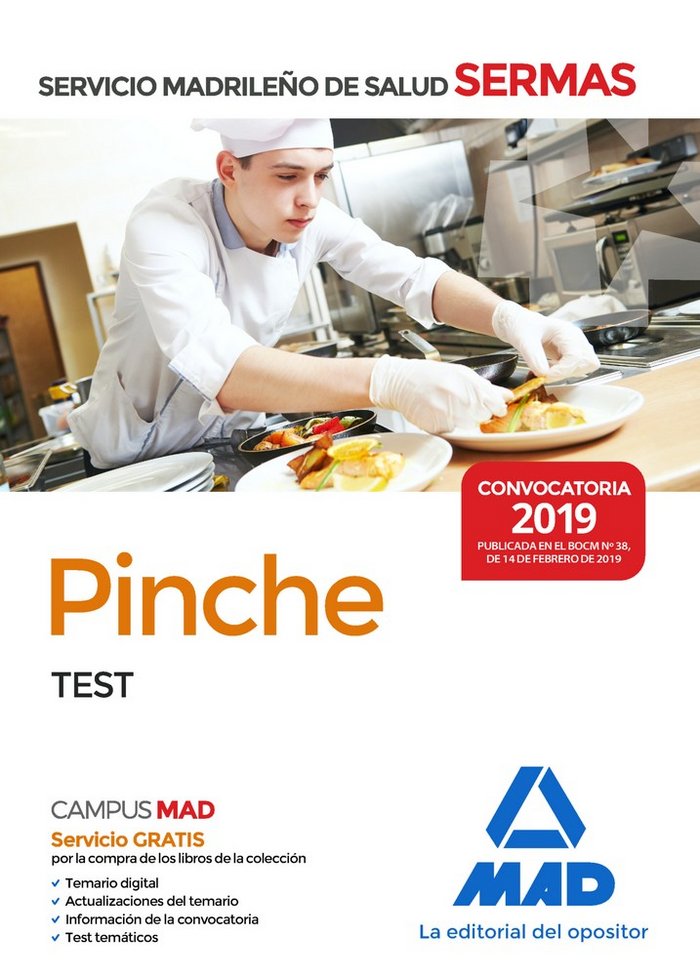 Knjiga Pinche del Servicio Madrileño de Salud. Test Gómez Martínez